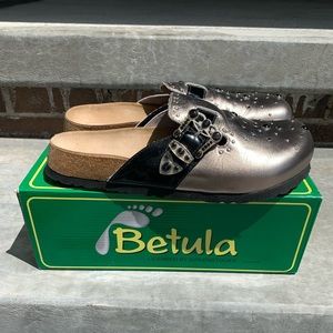 Betula by Birkenstock Studded Mule Clog Sandal